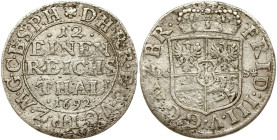 Germany Brandenburg Prussia 1/12 Taler 1692 ICS
