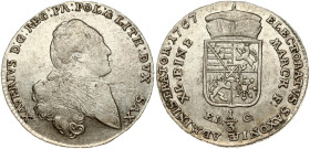 Germany SAXONY 1/3 Thaler 1767 EDC