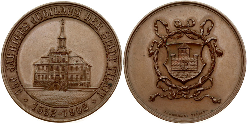 Germany East Prussia Medal 1902 350th City Anniversary Tilsit. (Fehrmann). Obver...