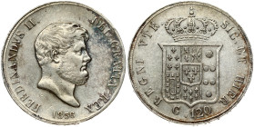 Italy NAPLES 120 Grana 1856