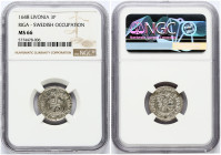 Sweden 1/24 Taler 1648 Riga (R1) NGC MS 66 TOP POP