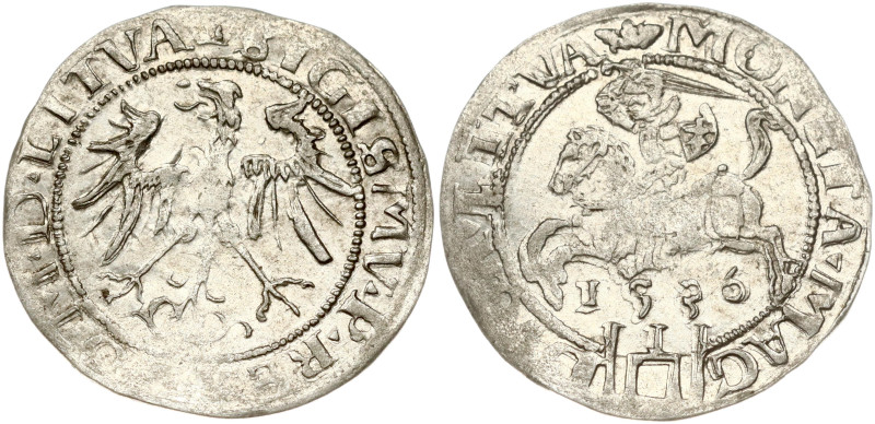 Lithuania. Zygmunt I Stary (1506-1548). Grosz 1536 Vilnius. Big Columns without ...