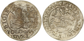 Lithuania Polish Grosz 1566 Tykocin with Jastrzebiec (R5) - VF