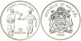 Malawi 20 Kwacha 1999 Olympic Games 2000 - Relay Runners