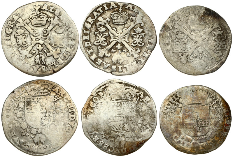 Spanish Netherlands FLANDERS. Albert & Isabella (1612-1621). 1/4 Patagon (1612-1...