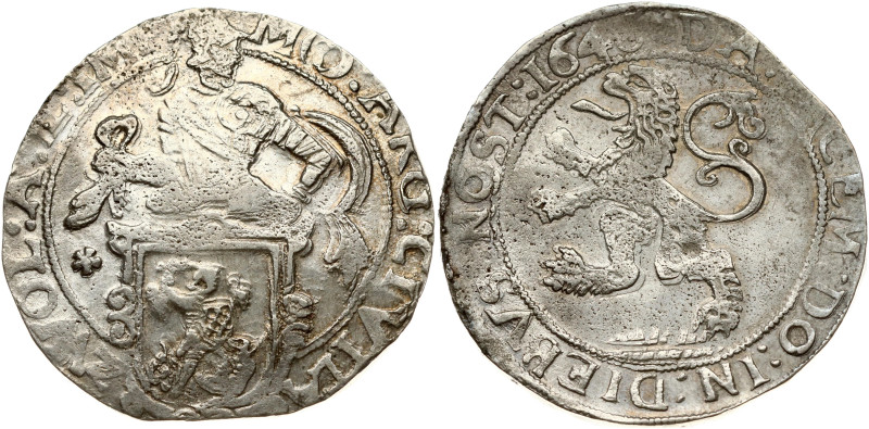 Netherlands ZWOLLE 1 Lion Daalder 1646? Obverse: Armored knight looking right ab...