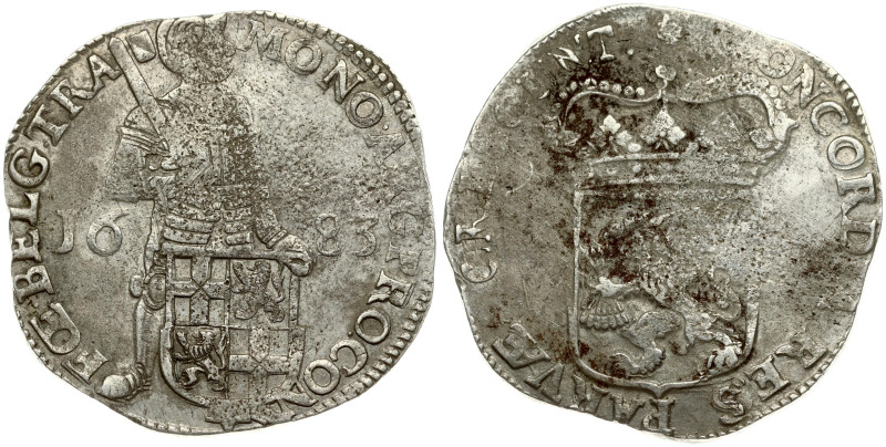 Netherlands UTRECHT. Silver Ducat 1683. Silver. Dav. 4904, KM 65