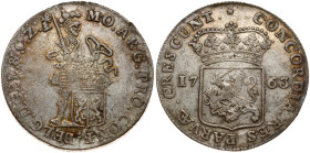 Netherlands GELDERLAND 1 Silver Ducat 1763