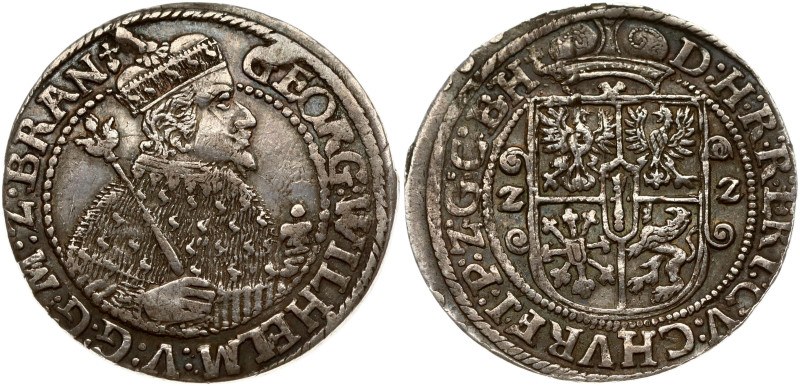 Brandenburg-Prussia (under Poland). Georg Wilhelm (1619-1640). Ort 1622 Konigsbe...