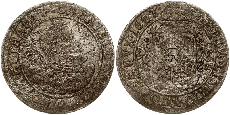 Silesia. Opole-Raciborz. Gabriel Bethlen (1613-1629). 24 Kreuzer 1623 BZ. Silver...