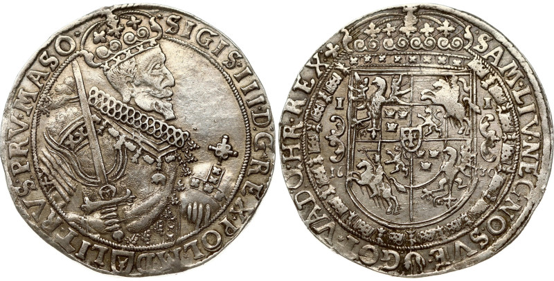 Poland. Zygmunt III Waza (1587-1632). Taler 1630 Bydgoszcz. Obverse: Broad bust ...