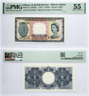 British Malaysia Malaya and British Borneo 1 Dollar 1953 Banknote PMG 55