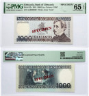 Lithuania 1000 Litų 1991 Čiurlionis SPECIMEN PMG 65 EPQ