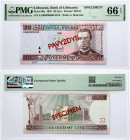 Lithuania 20 Litų 1997 Maironis Banknote PAVYZDYS- SPECIMEN PMG 66 EPQ