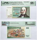 Lithuania 100 Litų 2000 Daukantas Banknote PAVYZDYS- SPECIMEN PMG 68 EPQ TOP POP