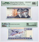 Lithuania 10 Litų 2001 Darius and Girėnas Banknote PAVYZDYS- SPECIMEN PMG 66 EPQ