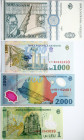 Romania 1 - 500 Lei (1992-2005) Banknotes Lot of 4 Banknotes