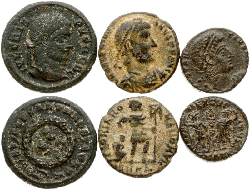 Roman Empire 1 Follis ND (306-337) Constantine I (306-337); Crispus (317-324). B...