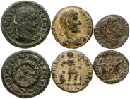 Roman Empire 1 Follis ND (306-337) Lot of 3 Coins
