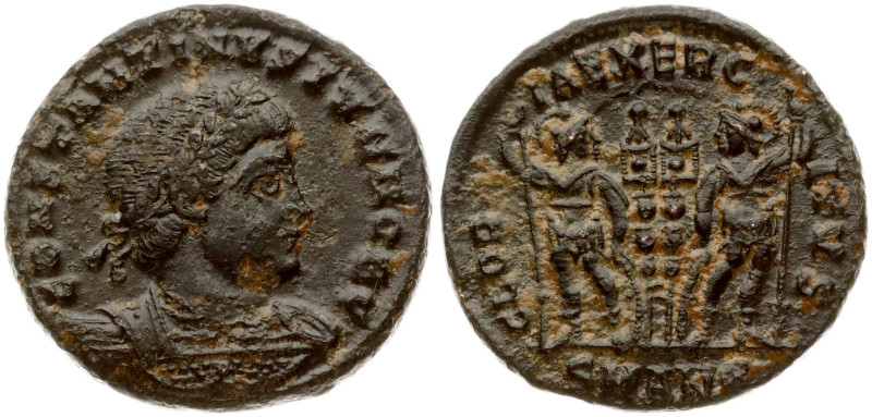 Roman Empire 1 Follis ND (337-340) Constantine II (337-340). Slight surface dama...