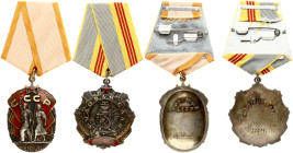 Russia USSR Order of Labor Glory III degree & Order of the Badge of Honor (20th Century) Lot of 2 Orders