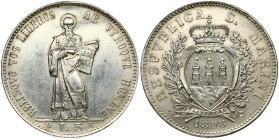 San Marino 5 Lire 1898R
