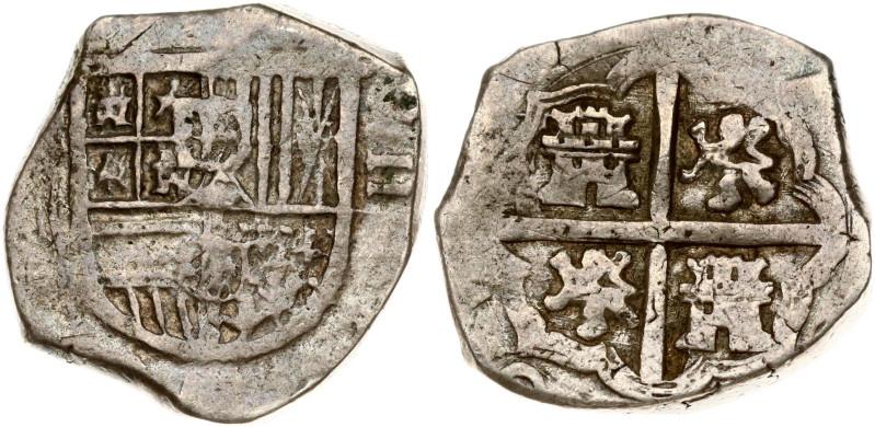 Spanish Colony 2 Reales (16-17 Century). Obverse: Legend and date around crowned...