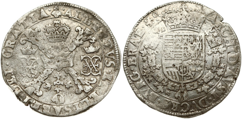Spanish Netherlands BRABANT 1 Patagon (1612-21) Brussels. Albert & Isabella (159...