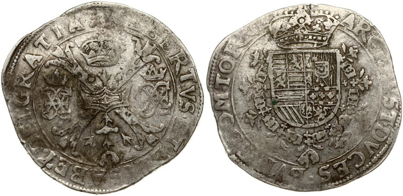 Spanish Netherlands TOURNAI 1 Patagon (1612-21). Albert & Isabella (1598-1621). ...