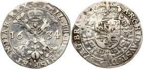 Spanish Netherlands BRABANT 1/2 Patagon 1634 Brussels