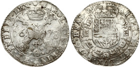 Spanish Netherlands BRABANT 1 Patagon 1678 Antwerp (R3)