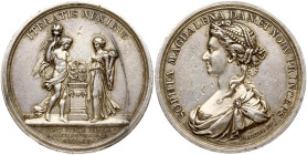 Sweden Silver Medal 1766 Sophia Magdalena