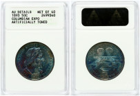 USA 1/2 Dollar 1893 Columbian Exposition ANACS EF 40