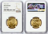 USA 10 Dollars 1913 Philadelphia NGC UNC DETAILS