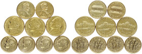 USA 1 - 10 Cents (2001-2003) Lot of 9 Coins
