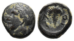 (Bronze, 3.12g 15mm) LOKRIS. Lokri Opuntii. Ae (Third or last quarter of 4th century BC).