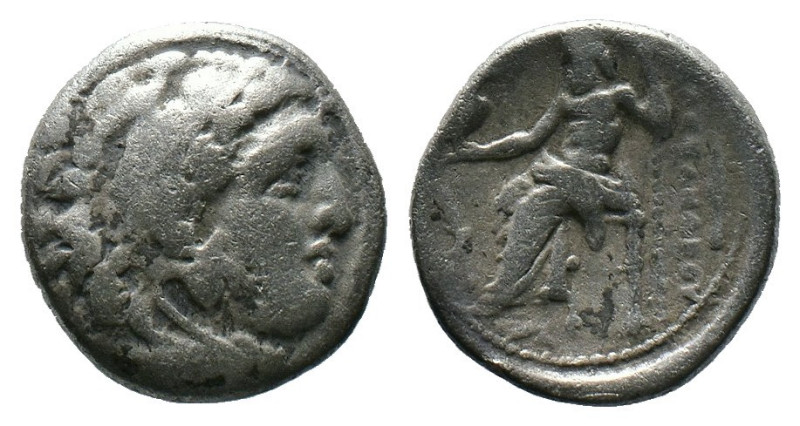 (Silver, 4.05g 18mm) MACEDON KINGDOM. Alexander III The Great, 336-323 BC. Drach...