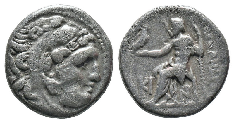(Silver, 4.12g 17mm) MACEDON KINGDOM. Alexander III The Great, 336-323 BC. Drach...
