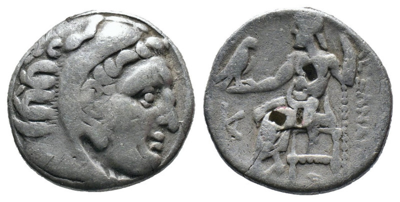 (Silver, 4.07g 18mm) MACEDON KINGDOM. Alexander III The Great, 336-323 BC. Drach...