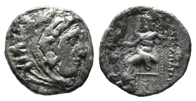 (Silver, 3.67g 18mm) MACEDON KINGDOM. Alexander III The Great, 336-323 BC. Drach...