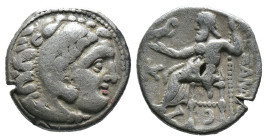 (Silver, 3.99g 18mm) MACEDON KINGDOM. Alexander III The Great, 336-323 BC. Drachm