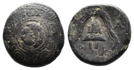 (Bronze, 4.47g 16mm) Macedonian Kingdom. Alexander III the Great. 336-323 B.C. AE