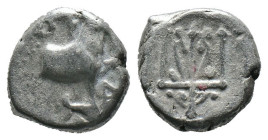 (Silver, 1.87g 12mm) THRACE. Byzantion. Circa 387/6-340 BC. Hemidrachm