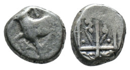(Silver, 1.90g 10mm) THRACE. Byzantion. Circa 387/6-340 BC. Hemidrachm