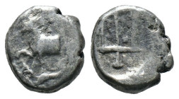 (Silver, 1.75g 10mm) THRACE. Byzantion. Circa 387/6-340 BC. Hemidrachm