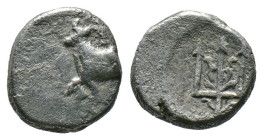 (Silver, 1.79g 11mm) THRACE. Byzantion. Circa 387/6-340 BC. Hemidrachm