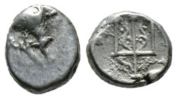 (Silver, 1.97g 12mm) THRACE. Byzantion. Circa 387/6-340 BC. Hemidrachm