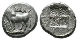 (Silver, 3.72g 15mm) THRACE. Byzantion. Circa 387/6-340 BC. Drachm