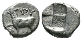 (Silver, 3.34g 15mm) THRACE. Byzantion. Circa 387/6-340 BC. Drachm