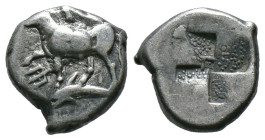 (Silver, 3.71g 15mm) THRACE. Byzantion. Circa 387/6-340 BC. Drachm